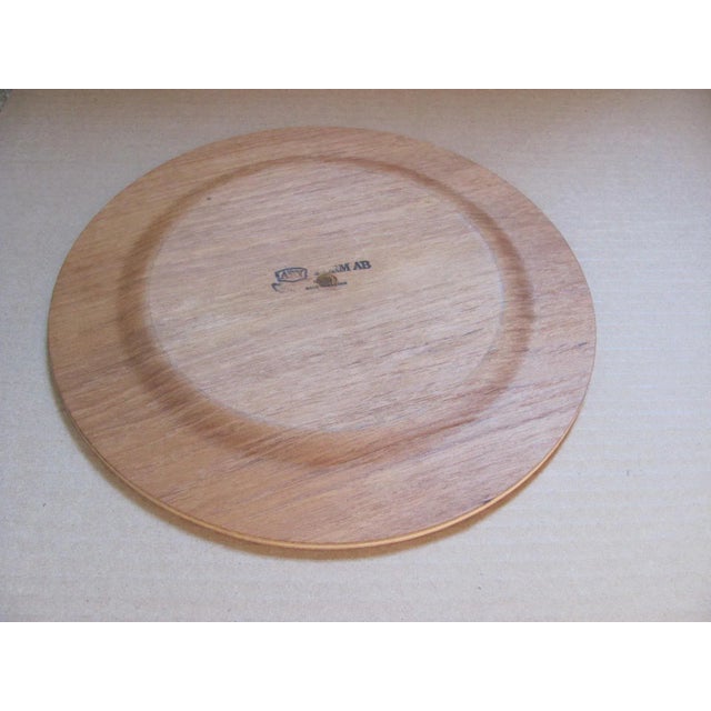 Swedish Teak Dinner Plates - Set of 3 For Sale - Image 9 of 13