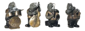 Maitland-Smith Frog Band - Set of 4
