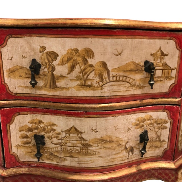 French Chest of Drawers in Chinoiserie Style For Sale - Image 5 of 6