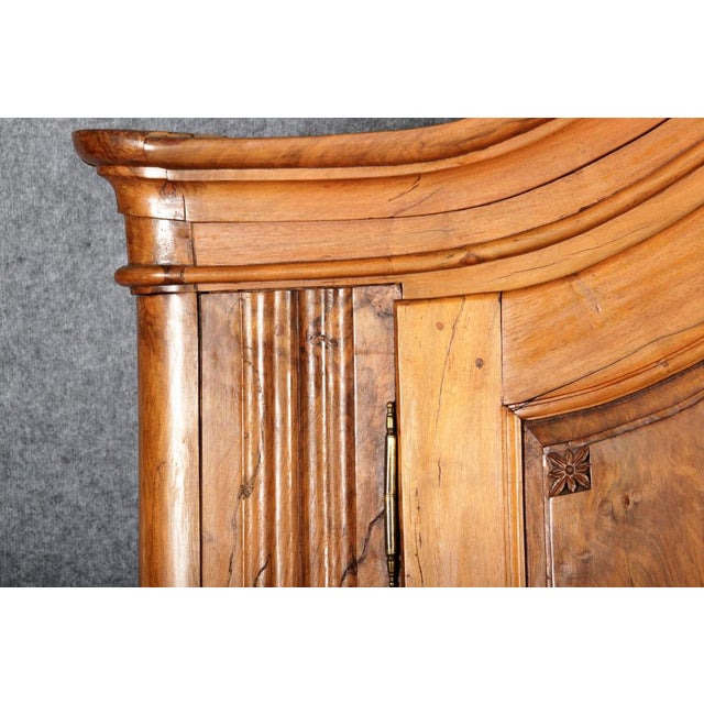Antique Louis XVI Baroque Cabinet in Walnut, 1780s For Sale - Image 6 of 18