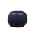 Baxter Barett Leather Armchair Blue For Sale - Image 12 of 13