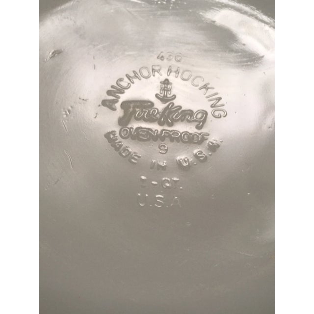 Glass 1960s Anchor Hocking Milk Glass Cornflower Blue Dish For Sale - Image 7 of 8