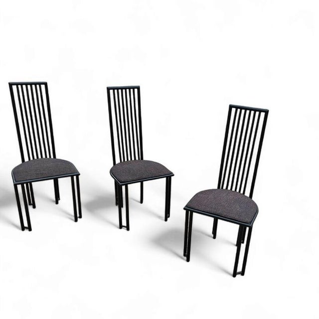 Postmodern Metal Chairs, 1980s, Set of 4 For Sale - Image 6 of 13