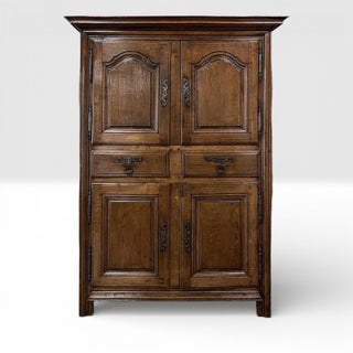 18th Century Country French Four Door Wardrobe For Sale