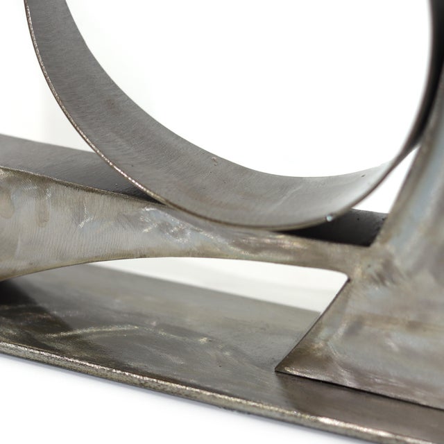Olympiad - Abstract Contemporary Geometric Metal Sculpture for Table or Desk Original Artwork by Granville Beals For Sale - Image 4 of 12