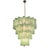 Green Green Murano Glass Waterfall Chandelier from Justfurnituress SRL For Sale - Image 8 of 18