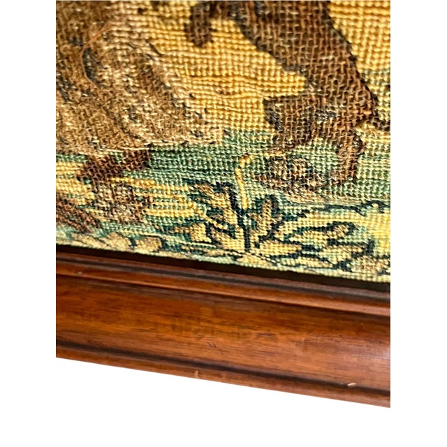 Wood Pair 18th Century Framed French Verdure Tapestry Panels For Sale - Image 7 of 17