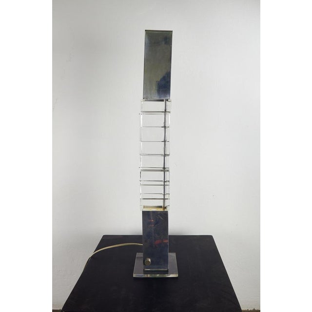 Chrome Table Lamp by Gaetano Missaglia, 1970s For Sale - Image 18 of 18