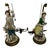 Pair of Antique Samson of Paris Attributed Chelsea-Style Porcelain Shepherd &amp; Shepherdess Table Lamps France c. 1900 A...