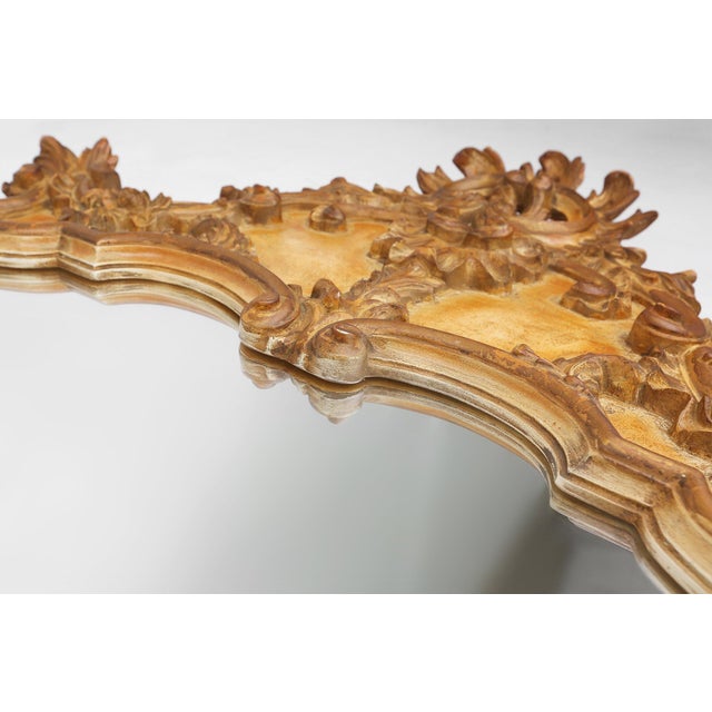 Large Rococo Gilted Mirror in Resin, Belgium, 1950s For Sale - Image 9 of 12