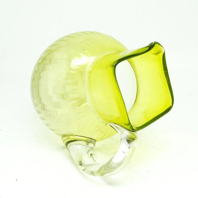 Glass Art Nouveau Jug from Cramberry Glass, United Kingdom, Early 1900s For Sale - Image 7 of 11