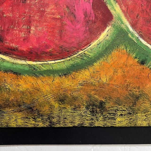 1980s Byron Gálvez Art Pastel Black Paper For Sale - Image 11 of 12