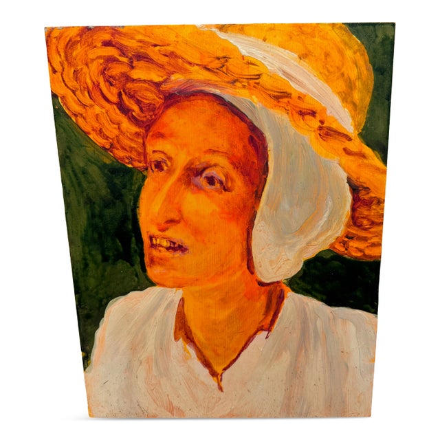 Sigrid Holmwood, Peasant Woman, Tempera & Mixed Media, 2006 For Sale - Image 7 of 8