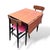 1960s Mid-Century Modern Atomic Style Teak Drop-Leaf Dining Table with Chairs, 1960s, Set of 3 For Sale - Image 5 of 9