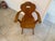 Rustic Farmhouse Armchair in Wood For Sale - Image 3 of 17