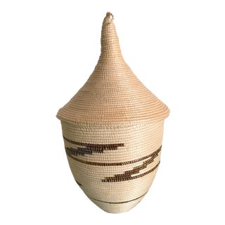 1980s African Tutsi Nesting Baskets - Set of 5 For Sale