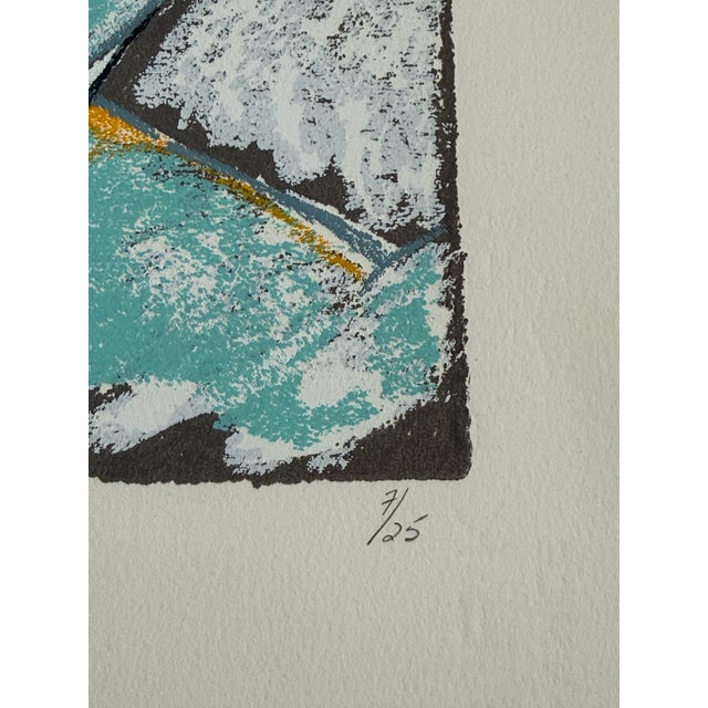 American 1991 E. J. Gold Serigraph Print “Faces of War” Series One #2 For Sale - Image 3 of 6