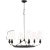 Thomas O'Brien by Visual Comfort Studio Ziba 6-Light Medium Chandelier in Aged Iron For Sale