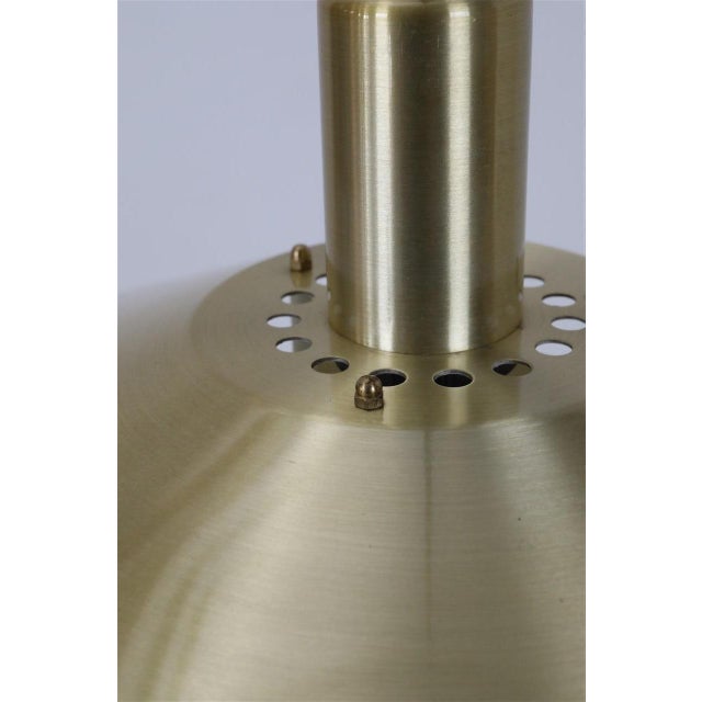 Danish Gold-Colored Hanging Lamp from Vitrika, 1970s For Sale - Image 7 of 16