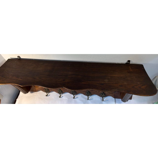 Brown Vintage French Pot Rack or Coat Rack For Sale - Image 8 of 12