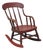 Antique American Primitive Spindle Back Small Child's Rocker Rocking Chair For Sale