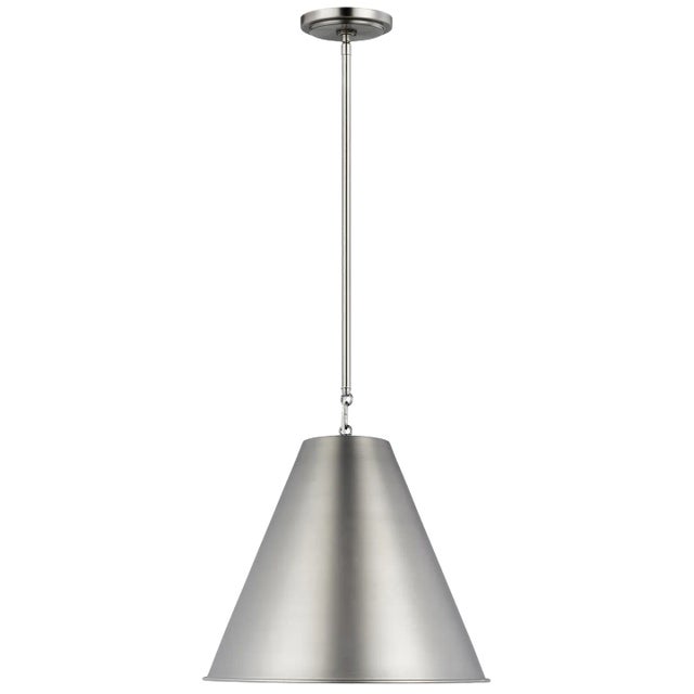 The Gordon contemporary pendant is offered in the Satin bronze, Midnight Black, Antique White, or Antique Brushed Nickel...