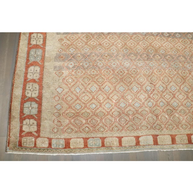 Camel Vintage Persian Decorative Rug - 6'9" x 10'5" For Sale In New York - Image 6 of 9