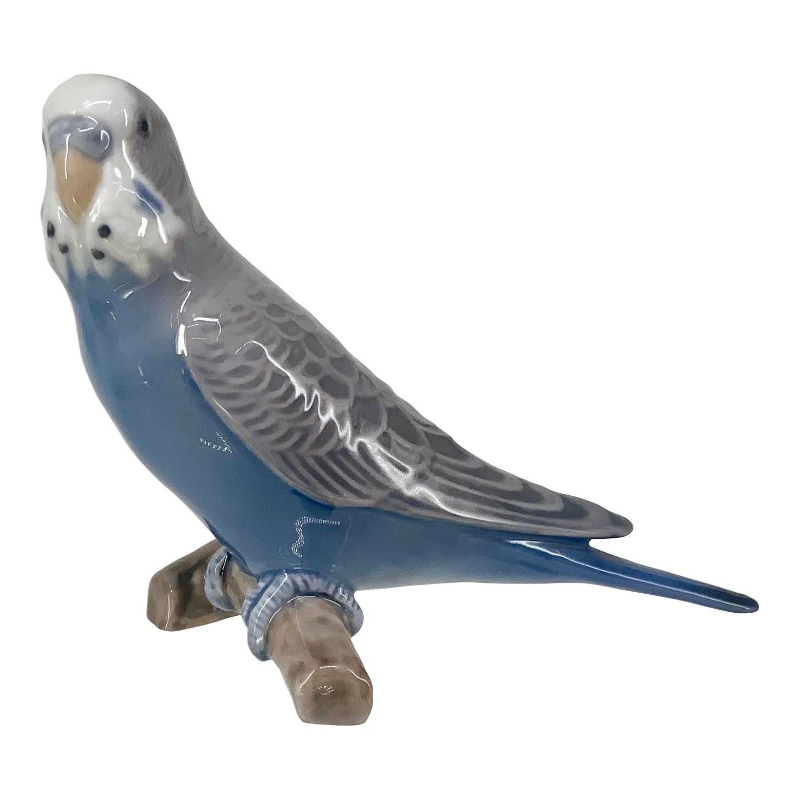 Vintage Porcelain Parakeet Figurine by Bing & Grondahl, Denmark Chairish