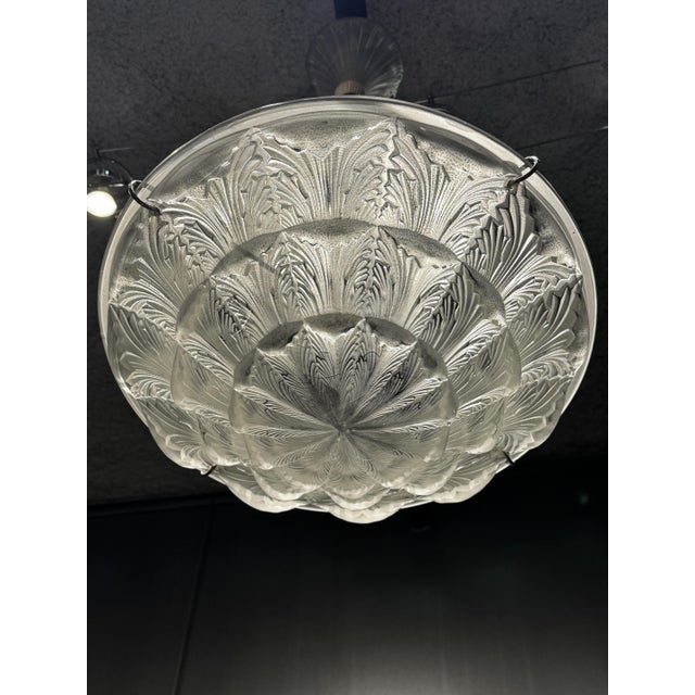 Acanthus Pendant Light by R. Lalique, 1926 For Sale - Image 3 of 7