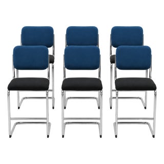 Knoll Cesca Fully Upholstered Counter Stool by Marcel Breuer (Set of 6) For Sale