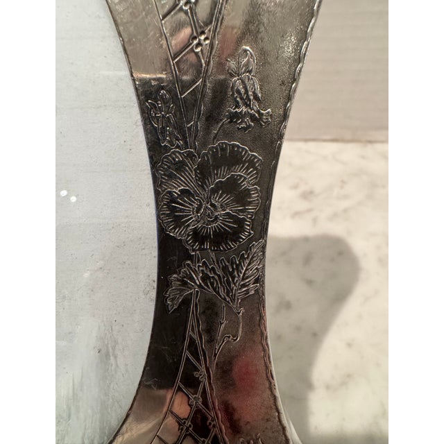 Victorian Silver Plate Picture Frame For Sale - Image 4 of 9