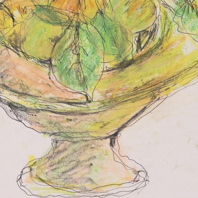 1950s 'Bowl of Fruit' by Victor Di Gesu, Paris, Louvre, Académie Chaumière Et Etrangères, Los Angeles County Museum of Art For Sale - Image 5 of 6