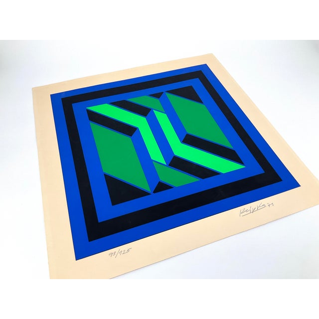 Jürgen Reipka, Abstract Composition, Screen Print, 1971 For Sale - Image 3 of 11