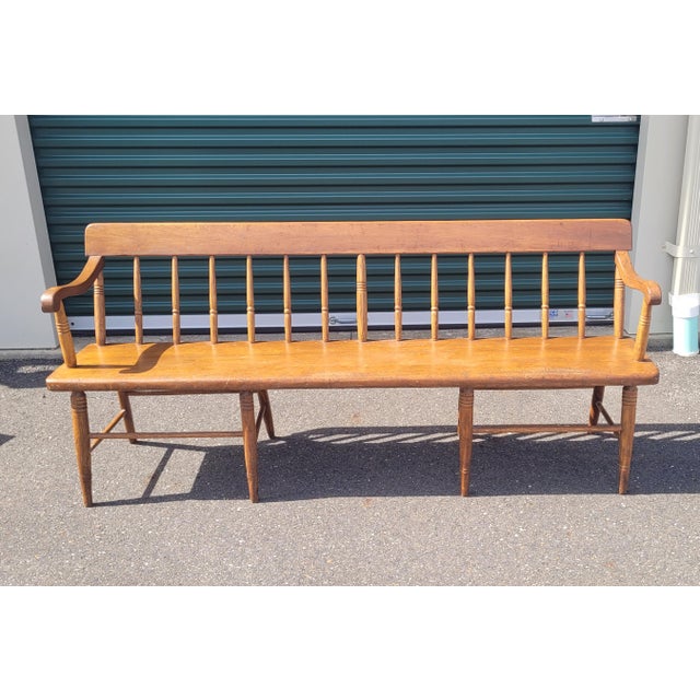 Antique 19th Century Deacons Bench For Sale In Philadelphia - Image 6 of 9