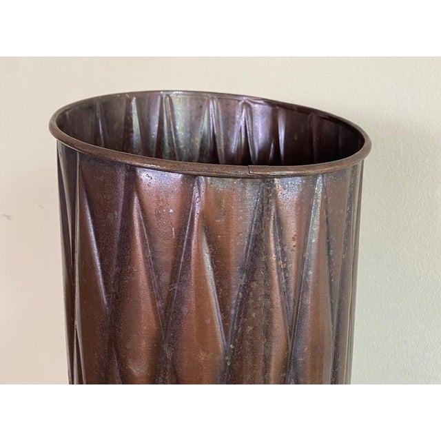 Metal Art Deco Style Umbrella Stand, Italy, 1950s For Sale - Image 7 of 12