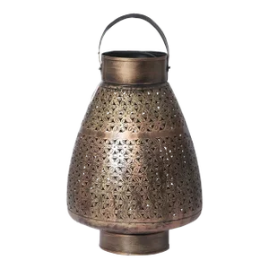 21st Century Morrocan Style Metal Lattice Table Lamp Lantern