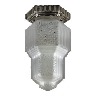 1930s French Art Deco Flush Mount by Francis Hubens & Muller Freres France For Sale