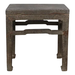 Elm Wood Stool or Accent Table 7
