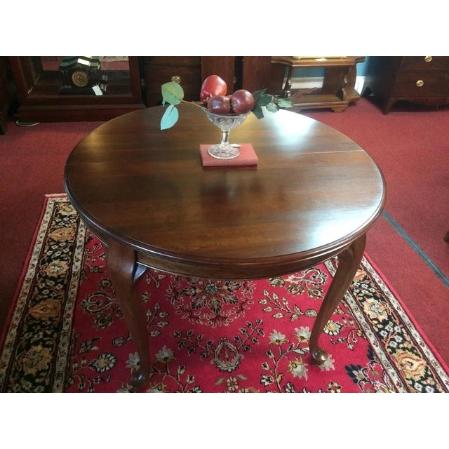 Traditional Cherry Dining Table, Round Table, Pennsylvania House Furniture For Sale - Image 3 of 4