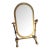 1940s Italian Made Brass Swivel Table Mirror For Sale