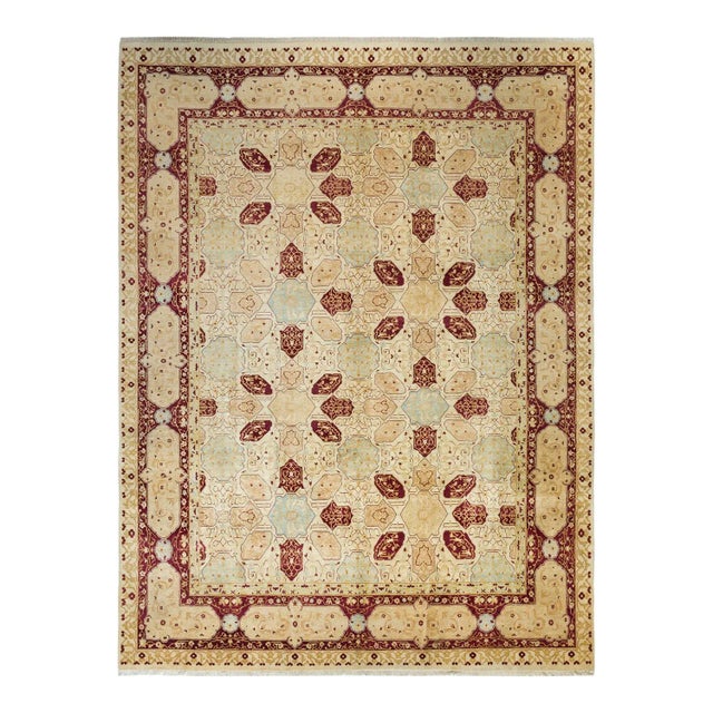 Mogul Collection Hand-Knotted Area Rug - Ivory 8' 3" x 10' 2" For Sale - Image 9 of 9
