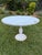 Vintage Woodard Chantilly Rose Wrought Iron Dining Set — Table & Six Chairs For Sale - Image 11 of 11