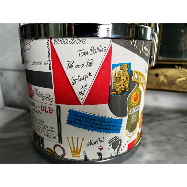 Mid 20th Century German Cocktail Recipe Ice Bucket For Sale In Saint Louis - Image 6 of 7