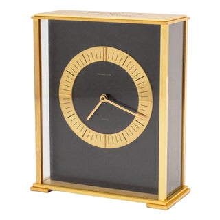 Tiffany & Co. Brass Mantel Clock For Sale