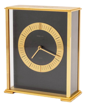 Tiffany & Co. Brass Mantel Clock