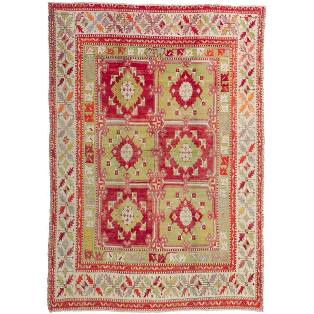 Vintage Turkish Oushak Rug - 06'03 X 08'09 For Sale - Image 10 of 10