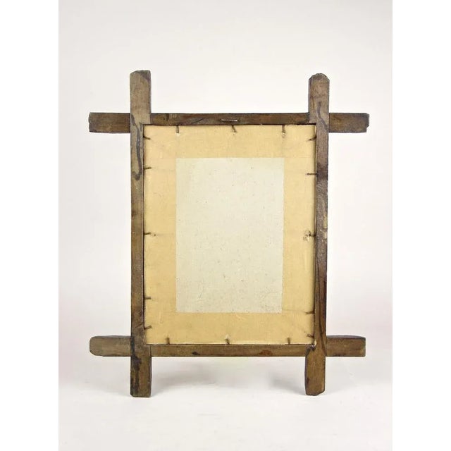 Austrian Black Forest Wall Mirror, 1880s For Sale - Image 16 of 17