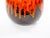 Ceramic Mid-Century West German Glazed Porcelain Vase, Orange /Brown, Black 12" Tall For Sale - Image 7 of 11