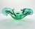 1960s 1960s Mid-Century Murano-Style Sommerso Emerald Green Flared Scalloped Bowl For Sale - Image 5 of 10