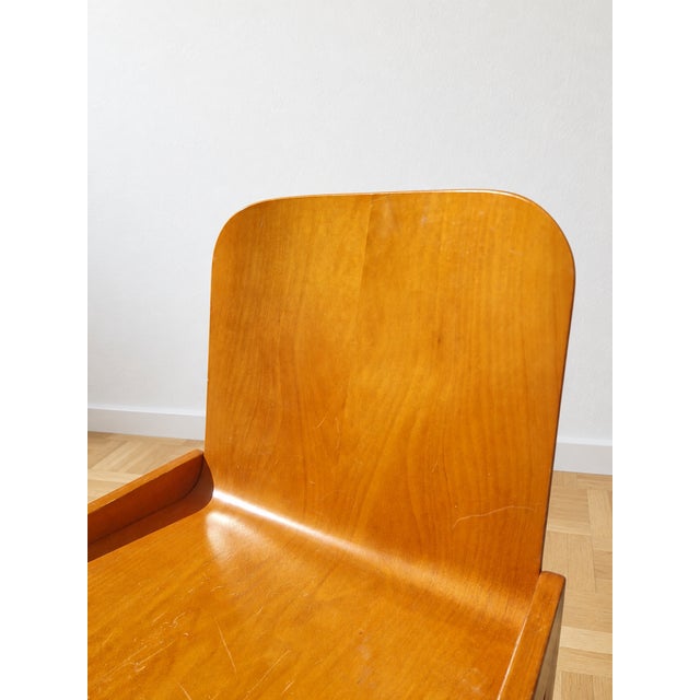 Tan Vintage Chair Molteni attributed to Afra & Tobia Scarpa for Molteni, 1970s For Sale - Image 8 of 11